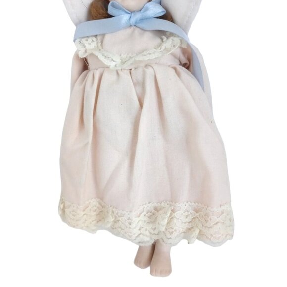 Vintage 1983 Gorham Zasan Doll Ornament Blue Bonnet Bisque Porcelain Collection - Picture 5 of 6